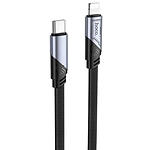 Фото Кабель HOCO U119 Black (6942007604963) USB/Lightning, 1.2м, PD27W, nylon+aluminum