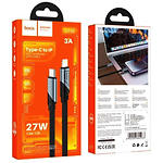 Фото Кабель HOCO U119 Black (6942007604963) USB/Lightning, 1.2м, PD27W, nylon+aluminum #2