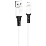 Изображение Кабель HOCO X82 White (6931474768544) USB/Lightning, 1м, 2.4A, silicone+silicone Фото Кабель HOCO X82 White (6931474768544) USB/Lightning, 1м, 2.4A, silicone+silicone