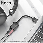 Фото Переходник HOCO LS37 Black (6942007612562) USB-A male на 3.5mm female Audio #3