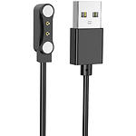 Фото Кабель HOCO Y15 Black (6942007603058) USB Smart sports watch charging, 1м, зарядка смарт-часов
