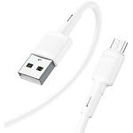 Фото Кабель HOCO X83 White (6931474770899) USB/Micro-USB, 1м, 2.4A, PVC