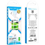 Фото Кабель HOCO X83 White (6931474770899) USB/Micro-USB, 1м, 2.4A, PVC #3