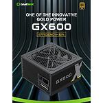 Изображение Блок питания GAMEMAX GX-600, 600W, 12см. вент, 80+Gold #11 Фото Блок питания GAMEMAX GX-600, 600W, 12см. вент, 80+Gold #11