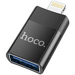 Переходник HOCO UA17 Black (6931474761989) Lightning/USB-A female USB2.0 - фото