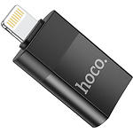 Фото Переходник HOCO UA17 Black (6931474761989) Lightning/USB-A female USB2.0 #4