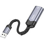 Изображение Адаптер сетевой HOCO UA26 Metal Gray (6942007611954) USB-A --> LAN Ethernet 10/100 Мб/с RJ-45 #2 Фото Адаптер сетевой HOCO UA26 Metal Gray (6942007611954) USB-A --> LAN Ethernet 10/100 Мб/с RJ-45 #2