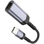 Изображение Адаптер сетевой HOCO UA26 Metal Gray (6942007611954) USB-A --> LAN Ethernet 10/100 Мб/с RJ-45 #5 Фото Адаптер сетевой HOCO UA26 Metal Gray (6942007611954) USB-A --> LAN Ethernet 10/100 Мб/с RJ-45 #5
