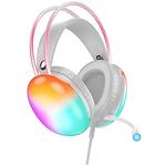 Изображение HOCO W109 Rich gaming White (6942007609012) наушники с микрофоном накладные, RGB Led Фото HOCO W109 Rich gaming White (6942007609012) наушники с микрофоном накладные, RGB Led