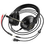 Изображение HOCO W108 Sue gaming Black (6931474799418) наушники с микрофоном накладные #3 Фото HOCO W108 Sue gaming Black (6931474799418) наушники с микрофоном накладные #3
