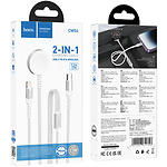 Изображение Беспроводное Wireless ЗУ HOCO CW54 2-in-1 White (6942007611398) 20/2.5W iP+iWatch #4 Фото Беспроводное Wireless ЗУ HOCO CW54 2-in-1 White (6942007611398) 20/2.5W iP+iWatch #4