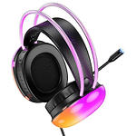 Изображение HOCO W109 Rich gaming Black (6942007609005) наушники с микрофоном накладные, RGB Led #2 Фото HOCO W109 Rich gaming Black (6942007609005) наушники с микрофоном накладные, RGB Led #2