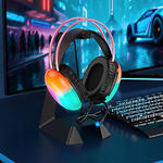 Изображение HOCO W109 Rich gaming Black (6942007609005) наушники с микрофоном накладные, RGB Led #7 Фото HOCO W109 Rich gaming Black (6942007609005) наушники с микрофоном накладные, RGB Led #7