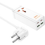 Изображение Фильтр-удлинитель сетевой HOCO AC10A Barry 1.5m White, 1-розетка, CHARGER 2*USB-A, 2*USB-C,QC3.0,65W #1 Фото Фильтр-удлинитель сетевой HOCO AC10A Barry 1.5m White, 1-розетка, CHARGER 2*USB-A, 2*USB-C,QC3.0,65W #1