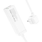 Изображение Фильтр-удлинитель сетевой HOCO AC10A Barry 1.5m White, 1-розетка, CHARGER 2*USB-A, 2*USB-C,QC3.0,65W #3 Фото Фильтр-удлинитель сетевой HOCO AC10A Barry 1.5m White, 1-розетка, CHARGER 2*USB-A, 2*USB-C,QC3.0,65W #3