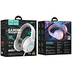 Изображение HOCO W108 Sue gaming White (6931474799425) наушники с микрофоном накладные #2 Фото HOCO W108 Sue gaming White (6931474799425) наушники с микрофоном накладные #2