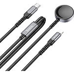 Изображение Беспроводное Wireless ЗУ HOCO CW54 2-in-1 Black (6942007611381) 20/2.5W iP+iWatch #1 Фото Беспроводное Wireless ЗУ HOCO CW54 2-in-1 Black (6942007611381) 20/2.5W iP+iWatch #1
