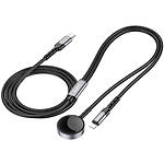 Изображение Беспроводное Wireless ЗУ HOCO CW54 2-in-1 Black (6942007611381) 20/2.5W iP+iWatch #3 Фото Беспроводное Wireless ЗУ HOCO CW54 2-in-1 Black (6942007611381) 20/2.5W iP+iWatch #3