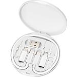Изображение Кабель Maxxter UB-SET 5-in-1 набор (UB-SET) Type-C/USB-A/MicroUSB/Lightning, 28см 60W, кейс, White Фото Кабель Maxxter UB-SET 5-in-1 набор (UB-SET) Type-C/USB-A/MicroUSB/Lightning, 28см 60W, кейс, White