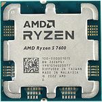 Фото CPU AMD Ryzen 5 7600, 3.8/5.1GHz, 6C/12T, AM5, Tray (100-100001015MPK) Radeon Graphics, + WS Cooler