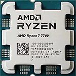 Изображение CPU AMD Ryzen 7 7700, 3.8/5.3GHz, 8C/16T, AM5, Box (100-100000592BOX) Radeon graphics #1 Фото CPU AMD Ryzen 7 7700, 3.8/5.3GHz, 8C/16T, AM5, Box (100-100000592BOX) Radeon graphics #1