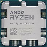 Изображение CPU AMD Ryzen 7 7800X3D, 4.2/5.0GHz, 8C/16T, AM5, Tray (100-000000910) без кулера Фото CPU AMD Ryzen 7 7800X3D, 4.2/5.0GHz, 8C/16T, AM5, Tray (100-000000910) без кулера