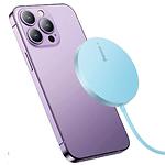 Изображение Беспроводное Wireless ЗУ Baseus CCJJ040303 Blue Simple Mini3 Magnetic, USB питание, 15W #3 Фото Беспроводное Wireless ЗУ Baseus CCJJ040303 Blue Simple Mini3 Magnetic, USB питание, 15W #3