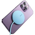 Изображение Беспроводное Wireless ЗУ Baseus CCJJ040303 Blue Simple Mini3 Magnetic, USB питание, 15W #4 Фото Беспроводное Wireless ЗУ Baseus CCJJ040303 Blue Simple Mini3 Magnetic, USB питание, 15W #4