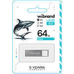 Изображение USB Flash 64Gb Wibrand Shark Silver (WI2.0/SH64U4S) #1 Фото USB Flash 64Gb Wibrand Shark Silver (WI2.0/SH64U4S) #1