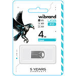 Фото USB Flash - 4GB (Wibrand Hawk Silver WI2.0/HA4M1S) #1