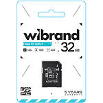 Фото microSD HC 32Gb Wibrand UHS-I class 10 (WICDHU1/32GB-A) с SD переходником #1