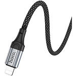 Фото Звуковой переходник HOCO UPA26 Black (6942007608817) Lightning male на 3.5mm male Audio cable 1м #4