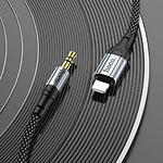 Фото Звуковой переходник HOCO UPA26 Black (6942007608817) Lightning male на 3.5mm male Audio cable 1м #6