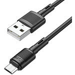 Фото Кабель HOCO X83 Black (6931474770882) USB/Micro-USB, 1м, 2.4A, PVC