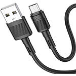Фото Кабель HOCO X83 Black (6931474770882) USB/Micro-USB, 1м, 2.4A, PVC #1