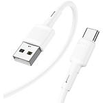 Фото Кабель HOCO X83 White (6931474770912) USB/Type-C, 1м, 3A, PVC #1