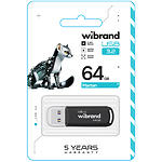 Фото USB Flash 64Gb Wibrand Marten USB3.2 Black (WI3.2/MA64P10B) #1