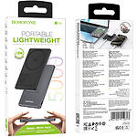 Изображение Внешний аккумулятор Power Bank BOROFONE BJ50 Leader Metal Gray 5000mAh, Wireless, 20W #3 Фото Внешний аккумулятор Power Bank BOROFONE BJ50 Leader Metal Gray 5000mAh, Wireless, 20W #3