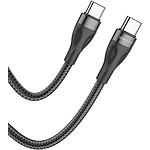 Фото Кабель BOROFONE BX61 Black (BX61CCB) Type-C/Type-C, 1м, 3A, 60W