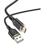 Изображение Кабель HOCO X95 Black (6931474794413) USB/Micro-USB, 1м, 2.4A, ABS + nylon + alum #1 Фото Кабель HOCO X95 Black (6931474794413) USB/Micro-USB, 1м, 2.4A, ABS + nylon + alum #1