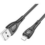 Изображение Кабель BOROFONE BX98 Black (BX98LB) USB/Lightning, 1м, 2.4A #2 Фото Кабель BOROFONE BX98 Black (BX98LB) USB/Lightning, 1м, 2.4A #2