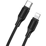Изображение Кабель BOROFONE BX42 Black (BX42CLB) Type-C/Lightning, 1м, 3A Фото Кабель BOROFONE BX42 Black (BX42CLB) Type-C/Lightning, 1м, 3A