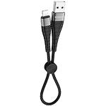 Кабель BOROFONE BX32 Black (BX32LB0.25) USB/Lightning, 0.25м, 2.4A - фото