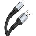 Изображение Кабель BOROFONE BX88 Solid Black (BX88LB) USB/Lightning, 1м, 2.4A #1 Фото Кабель BOROFONE BX88 Solid Black (BX88LB) USB/Lightning, 1м, 2.4A #1