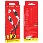 Изображение Кабель BOROFONE BX79 Black (BX79CCB) Type-C/Type-C, 1м, 3A, 60W #2 Фото Кабель BOROFONE BX79 Black (BX79CCB) Type-C/Type-C, 1м, 3A, 60W #2
