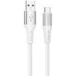 Изображение Кабель BOROFONE BX88 Solid White (BX88CW) USB/Type-C, 1м, 3A Фото Кабель BOROFONE BX88 Solid White (BX88CW) USB/Type-C, 1м, 3A