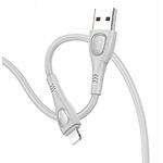 Изображение Кабель BOROFONE BX98 Gray (BX98LG) USB/Lightning, 1м, 2.4A Фото Кабель BOROFONE BX98 Gray (BX98LG) USB/Lightning, 1м, 2.4A