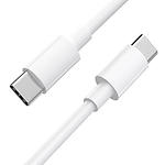 Фото Кабель BOROFONE BX44 White (BX44CC1W) Type-C/Type-C, 1м, 5A, 100W
