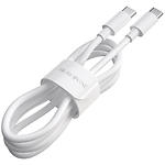 Фото Кабель BOROFONE BX44 White (BX44CC1W) Type-C/Type-C, 1м, 5A, 100W #1