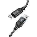 Изображение Кабель BOROFONE BX56 Delightful Black (BX56MB) USB/Micro-USB, 1м, 2.4A Фото Кабель BOROFONE BX56 Delightful Black (BX56MB) USB/Micro-USB, 1м, 2.4A